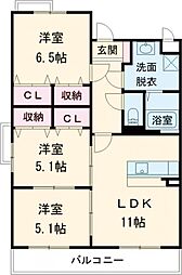 間取図画像 3LDK