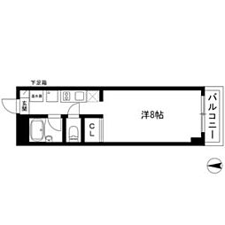 ヴァンヴェール名古屋(プラン利用可) 2階ワンルームの間取り