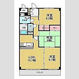 アトラクティブS・T 1階3LDKの間取り