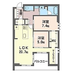 間取図画像 2LDK