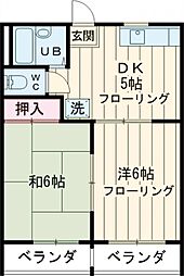 間取図画像 2DK