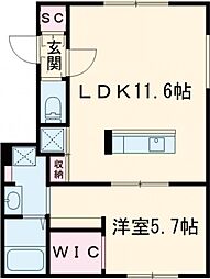 間取図画像 1LDK