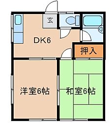 間取図画像 2DK