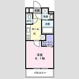 (仮称)長町6丁目新築マンション 1階1Kの間取り