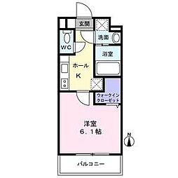 仙台市営南北線 長町駅 徒歩8分の賃貸マンション 3階1Kの間取り