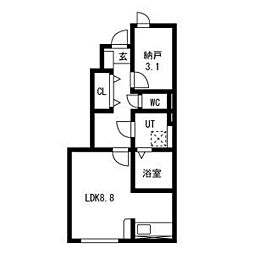 サジタリアス 1SKの間取図画像