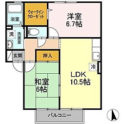 間取図画像 2LDK