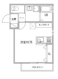 ｐｉｓｔａ赤坂通 1階1Kの間取り