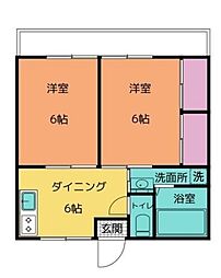 間取図画像 2DK