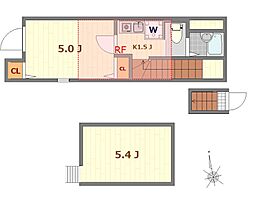 ＡＭＡＴＥＲＲＡＣＥ南大泉（アマテラスミナミオオイズミ） 2階1Kの間取り