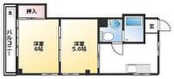 コルトハウス 4階2Kの間取り