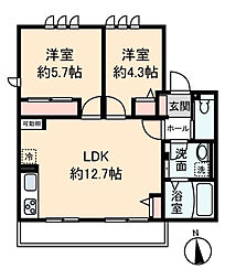 東武東上線 朝霞台駅 バス5分 宮戸橋下車 徒歩1分の賃貸アパート 1階2LDKの間取り