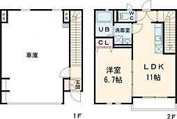 amapola I 1階1LDKの間取り