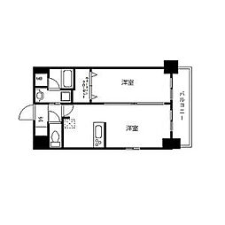 プレサンス名古屋STATIONサティナ 4階1LDKの間取り