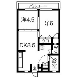 間取図画像 2DK