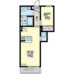 ａｎｙｒｅ高砂駅東II 2階ワンルームの間取り