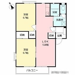 間取図画像 2LDK