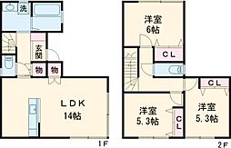 JR上越線 井野駅 徒歩16分の賃貸一戸建て