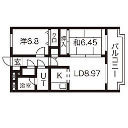 間取図画像 2LDK