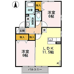 間取図画像 2LDK