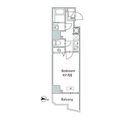 GRANPASEO青砥 12階1Kの間取り