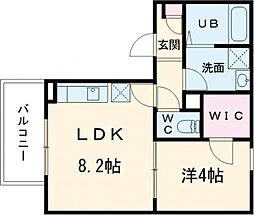 （仮称）ジーメゾン堺フィオーレ 1階1LDKの間取り