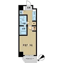 ミュプレ練馬桜台 1階1Kの間取り