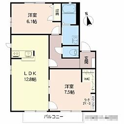 間取図画像 2LDK