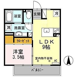 間取図画像 1LDK