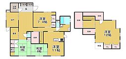 下荒田2丁目戸建て 1階4SLDKの間取り