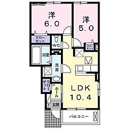間取図画像 2LDK