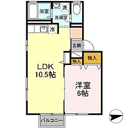 間取図画像 1LDK