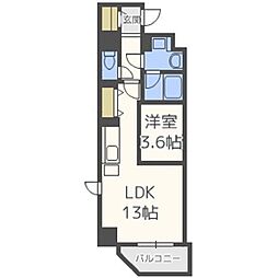 フェニックスコート 5階1LDKの間取り