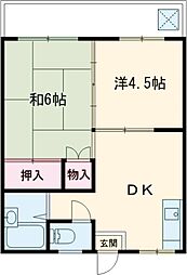 間取図画像 2DK