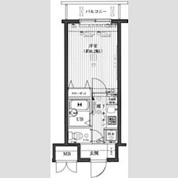 ガラ・グランディ練馬 6階1Kの間取り
