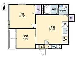 間取図画像 2LDK