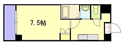 東広島Sea Place 7階1Kの間取り