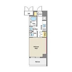 サニープレイス名古屋港 3階1Kの間取り