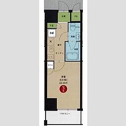 エルザビル名古屋駅前 0703 7階1Kの間取り