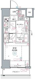 石川アパート 1Kの間取図画像