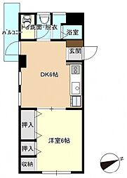 ビーズステージ7 5階1DKの間取り