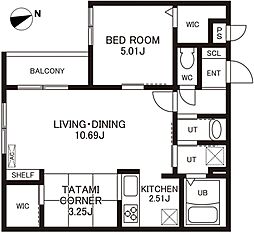 間取図画像 1SLDK