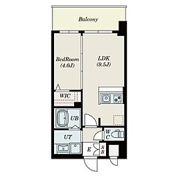 S-RESIDENCE東三国amante 3階1LDKの間取り