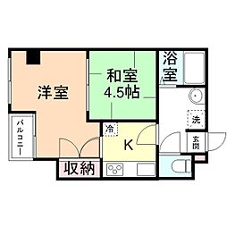 グレーシズ 3階2Kの間取り