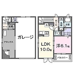ＢＥＡＳＴ 2階1LDKの間取り