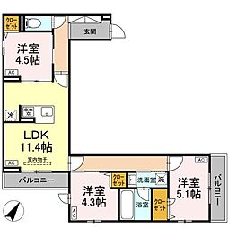 間取図画像 3LDK
