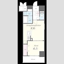 ファミールプライム 7階1LDKの間取り
