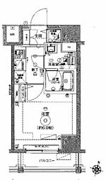 レア横濱鶴見中央弐番館 6階1Kの間取り