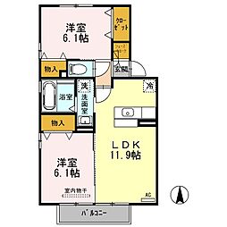 間取図画像 2LDK