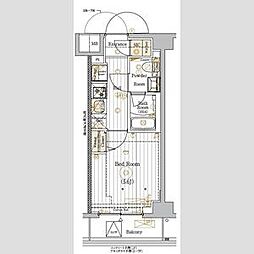 JR京浜東北・根岸線 西川口駅 徒歩11分の賃貸マンション 5階1Kの間取り
